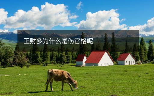 正財(cái)多為什么是傷官格呢
