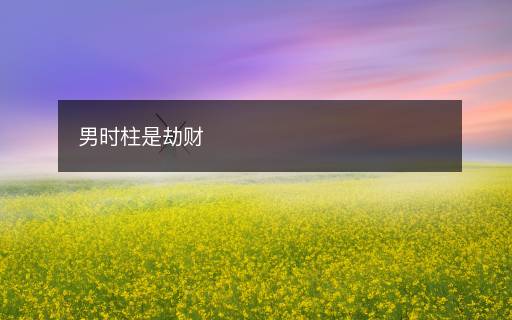 男時(shí)柱是劫財(cái)
