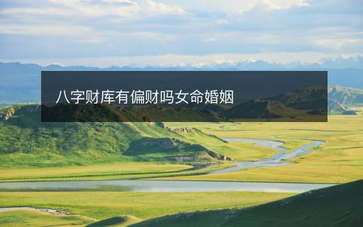 八字財(cái)庫(kù)有偏財(cái)嗎女命婚姻