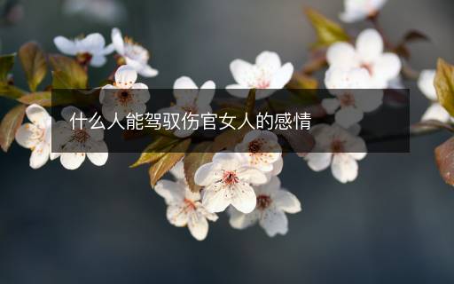 什么人能駕馭傷官女人的感情