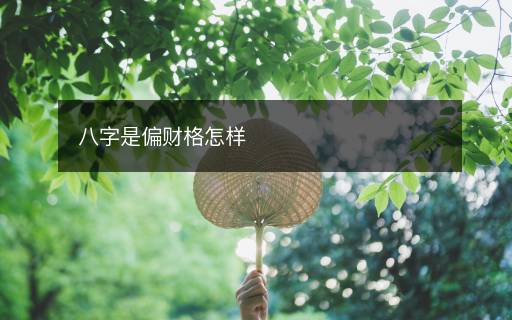 八字是偏財(cái)格怎樣