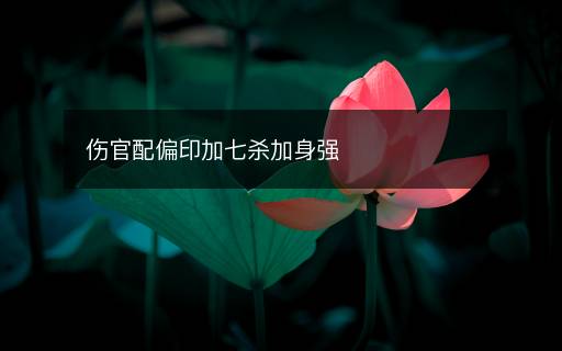 傷官配偏印加七殺加身強(qiáng)