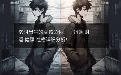 亥時(shí)出生的女孩命運(yùn)——婚姻,財(cái)運(yùn),健康,性格詳細(xì)分析！