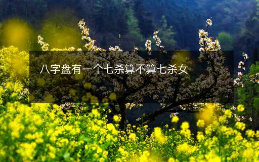 八字盤有一個(gè)七殺算不算七殺女