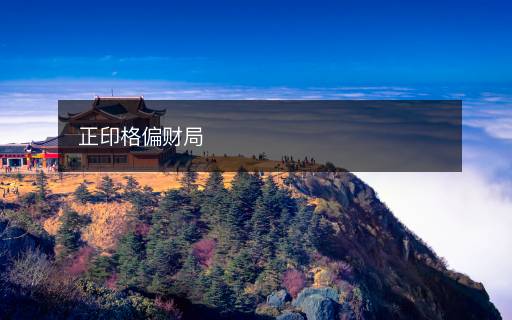 正印格偏財局