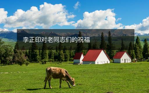 李正印對老同志們的祝福