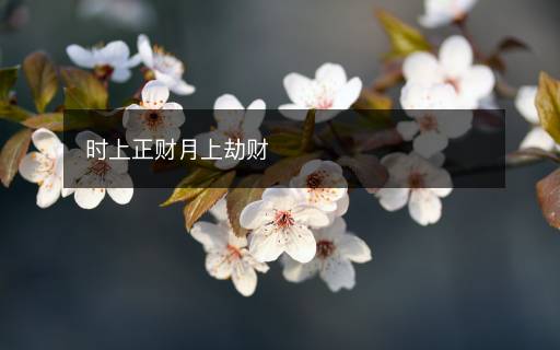 時(shí)上正財(cái)月上劫財(cái)