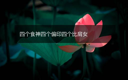 四個(gè)食神四個(gè)偏印四個(gè)比肩女