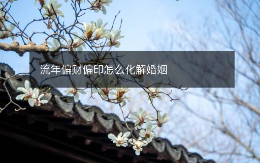 流年偏財偏印怎么化解婚姻