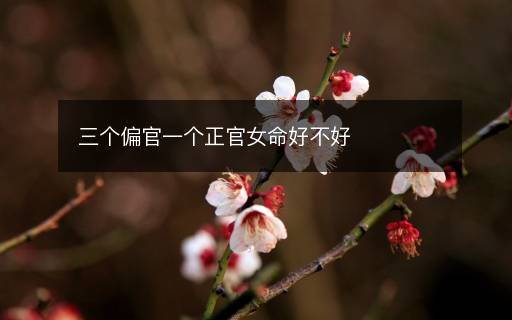 三個偏官一個正官女命好不好