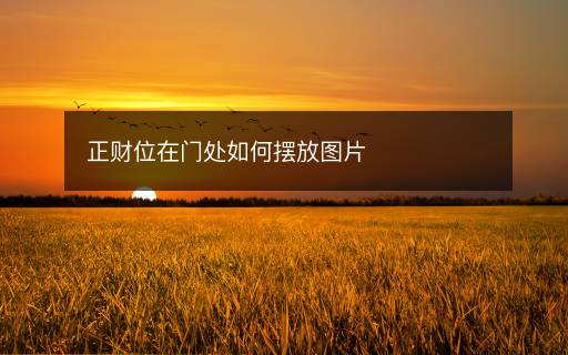 正財(cái)位在門處如何擺放圖片