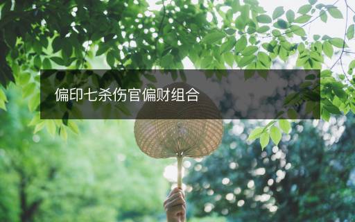 偏印七殺傷官偏財(cái)組合
