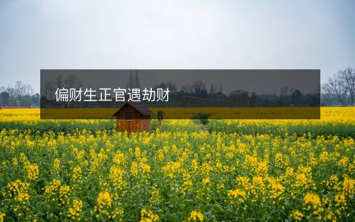 偏財(cái)生正官遇劫財(cái)