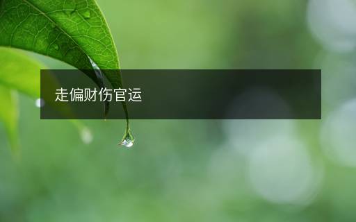 走偏財(cái)傷官運(yùn)