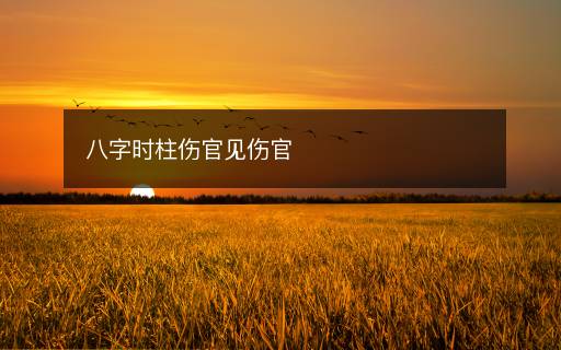 八字時(shí)柱傷官見傷官