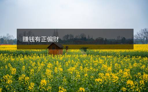 賺錢有正偏財