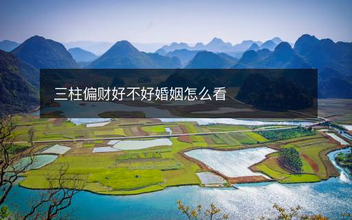 三柱偏財(cái)好不好婚姻怎么看