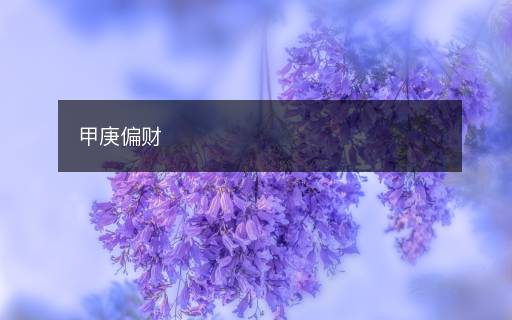 甲庚偏財(cái)