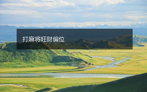 打麻將旺財(cái)偏位