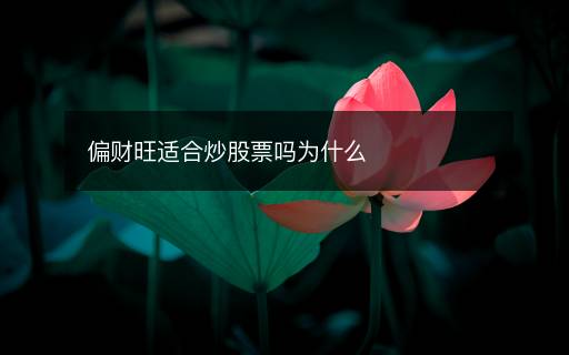 偏財(cái)旺適合炒股票嗎為什么