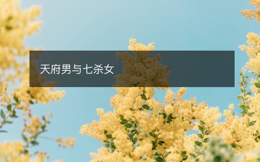 天府男與七殺女