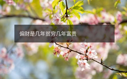 偏財(cái)是幾年貧窮幾年富貴