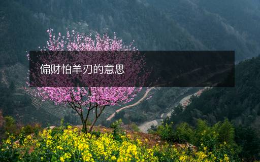 偏財(cái)怕羊刃的意思