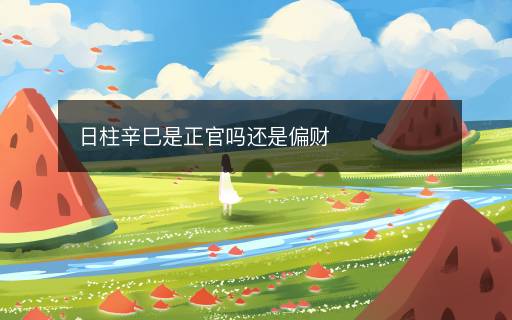日柱辛巳是正官嗎還是偏財