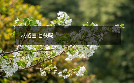 從格喜七殺嗎