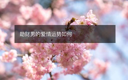 劫財男的愛情運勢如何