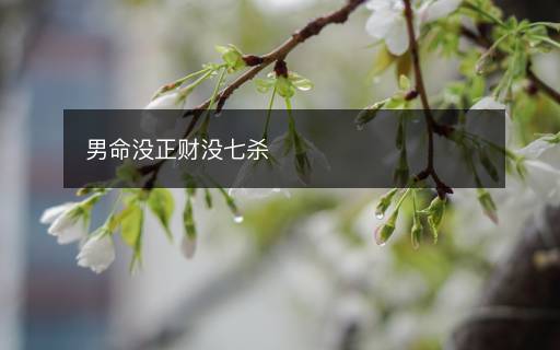男命沒(méi)正財(cái)沒(méi)七殺