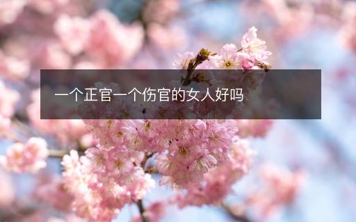 一個正官一個傷官的女人好嗎