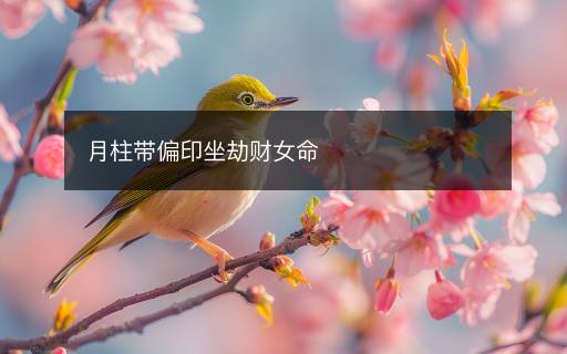 月柱帶偏印坐劫財(cái)女命