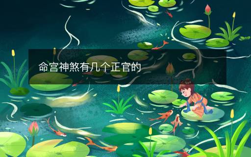 命宮神煞有幾個正官的
