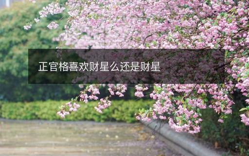 正官格喜歡財星么還是財星