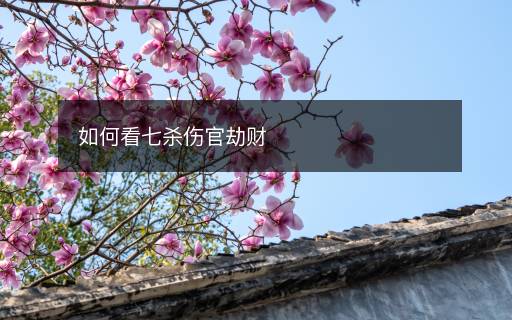 如何看七殺傷官劫財