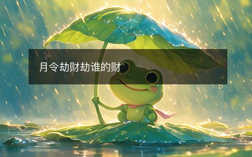 月令劫財劫誰的財