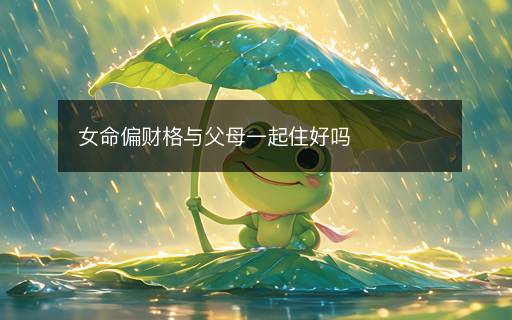 女命偏財格與父母一起住好嗎
