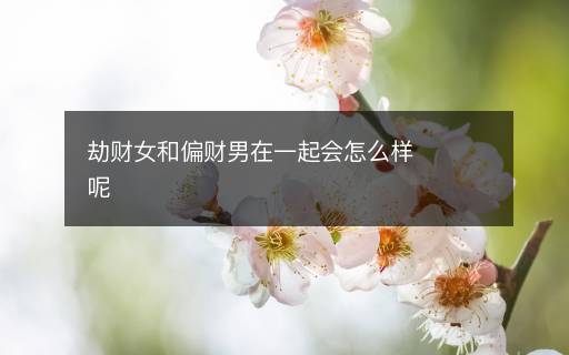 劫財女和偏財男在一起會怎么樣呢