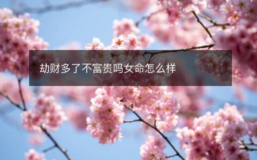 劫財(cái)多了不富貴嗎女命怎么樣