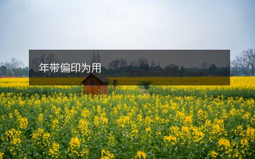 年帶偏印為用