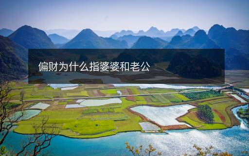 偏財(cái)為什么指婆婆和老公