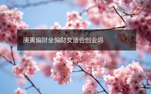 庚寅偏財坐偏財女適合創(chuàng)業(yè)嗎