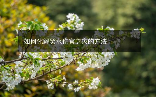 如何化解癸水傷官之災的方法