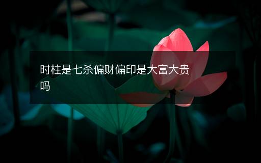 時(shí)柱是七殺偏財(cái)偏印是大富大貴嗎