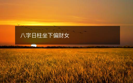 八字日柱坐下偏財(cái)女