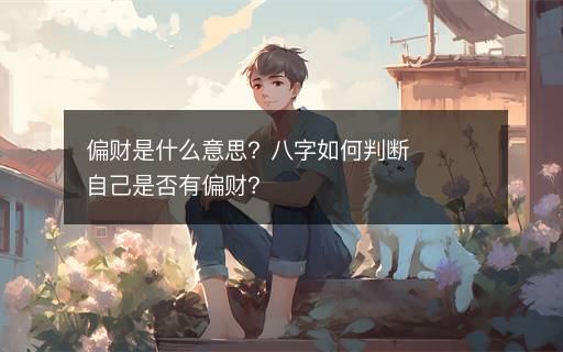 偏財(cái)是什么意思？八字如何判斷自己是否有偏財(cái)？