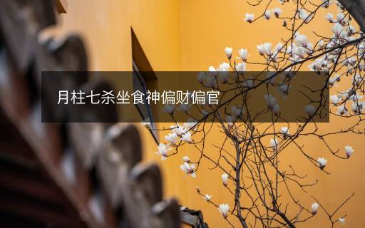 月柱七殺坐食神偏財偏官