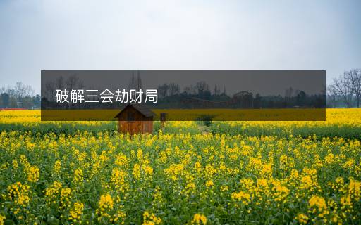 破解三會(huì)劫財(cái)局