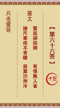 月老靈簽第66簽